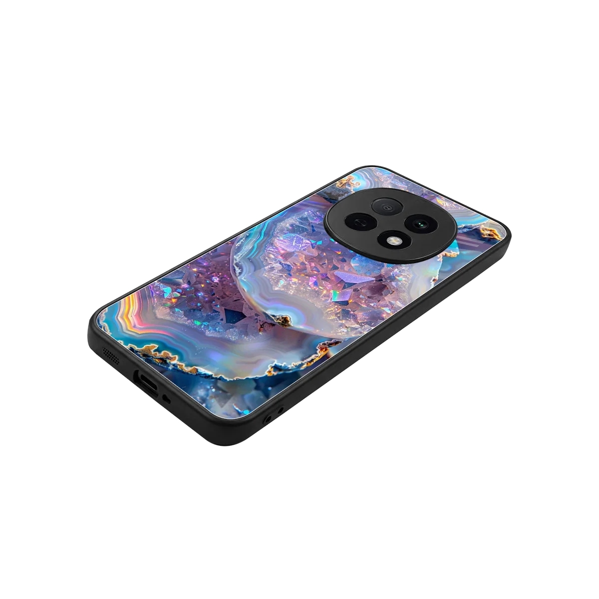 Crystal Veil stylish phone case for oppo f29 pro 5g | glossy glass and slim fit