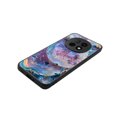 Crystal Veil stylish phone case for oppo f29 pro 5g | glossy glass and slim fit