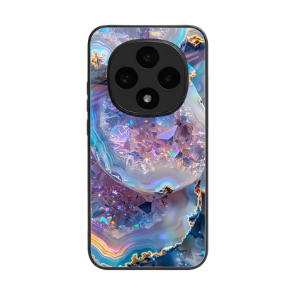 Crystal Veil back phone cover | glass case for oppo f31 pro 5g
