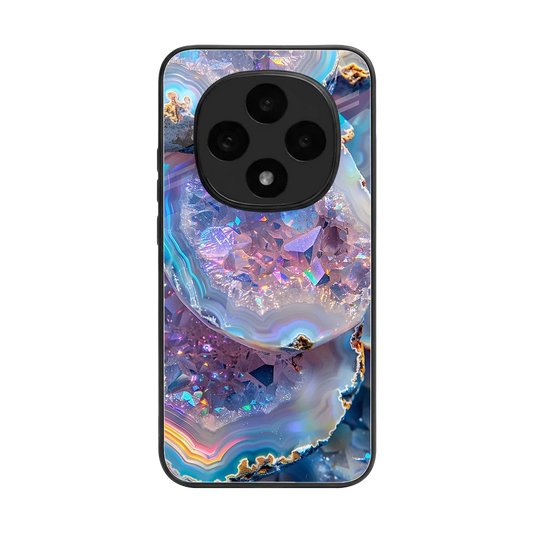 Crystal Veil back phone cover | glass case for oppo f31 pro 5g