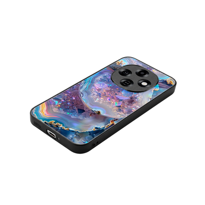 Crystal Veil stylish phone case for oppo f31 pro 5g | glossy glass and slim fit