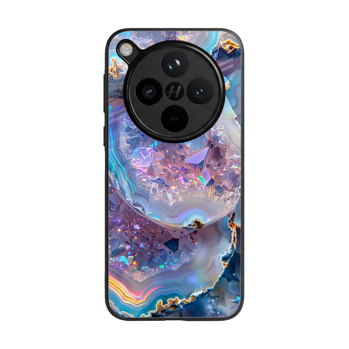 Crystal Veil back phone cover | glass case for oppo find x8
