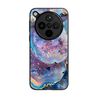 Crystal Veil back phone cover | glass case for oppo find x8
