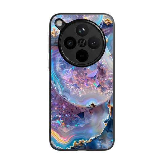 Crystal Veil back phone cover | glass case for oppo find x8
