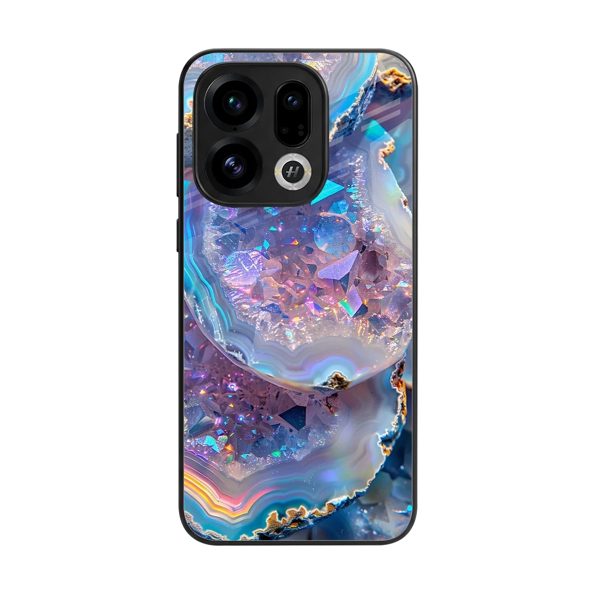 Crystal Veil back phone cover | glass case for oppo find x9