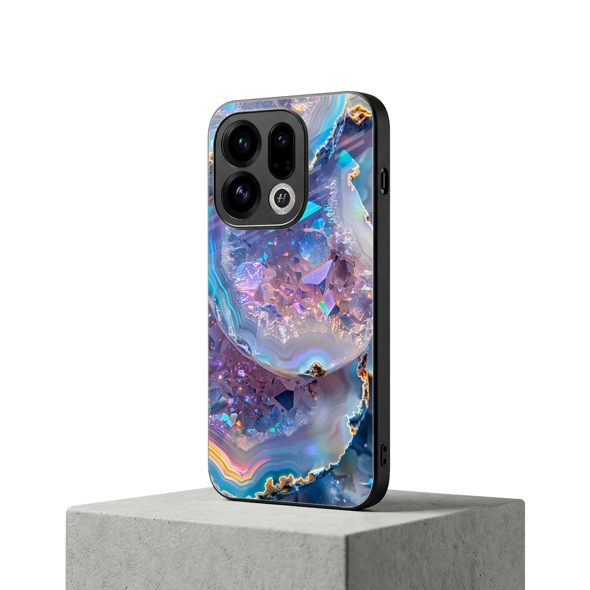 Crystal Veil oppo find x9 mobile cover | shockproof glass phone case