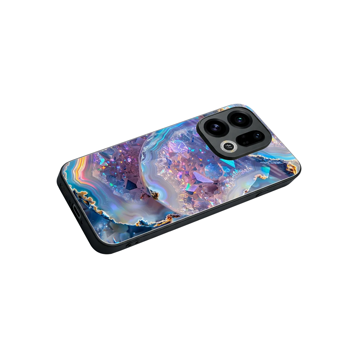 Crystal Veil stylish phone case for oppo find x9 | glossy glass and slim fit