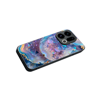 Crystal Veil stylish phone case for oppo find x9 | glossy glass and slim fit