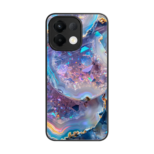 Crystal Veil back phone cover | glass case for oppo k13 5g