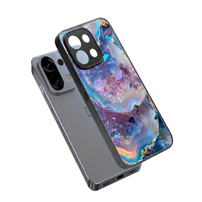 Crystal Veil sleek oppo k13 5g cover with tempered glass back and TPU edges