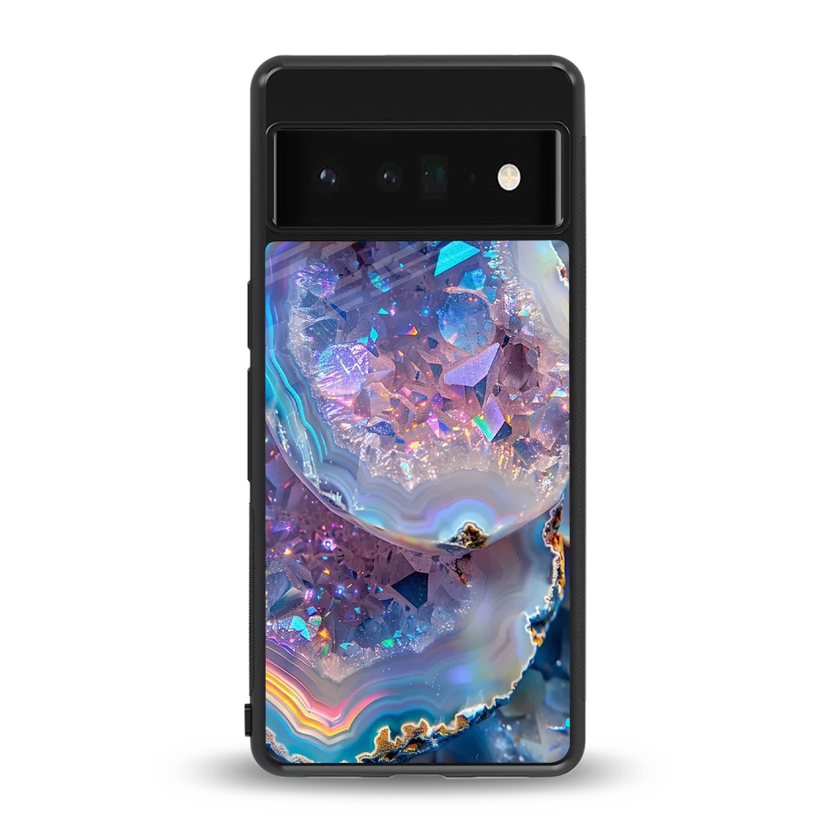 Crystal Veil back phone cover | glass case for google pixel 6 pro