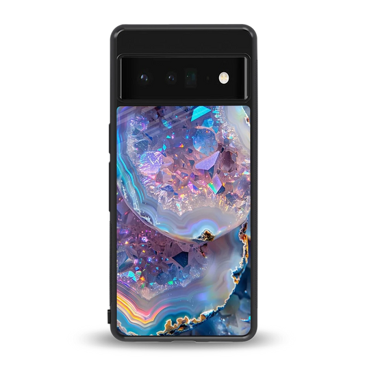 Crystal Veil back phone cover | glass case for google pixel 6 pro