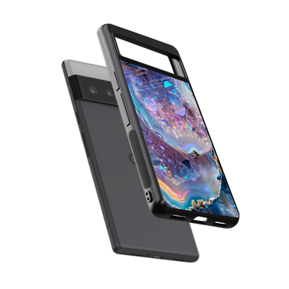 Crystal Veil sleek google pixel 6 pro cover with tempered glass back and TPU edges