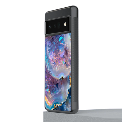 Crystal Veil stylish phone case for google pixel 6 pro | glossy glass and slim fit