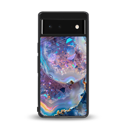 Crystal Veil back phone cover | glass case for google pixel 6