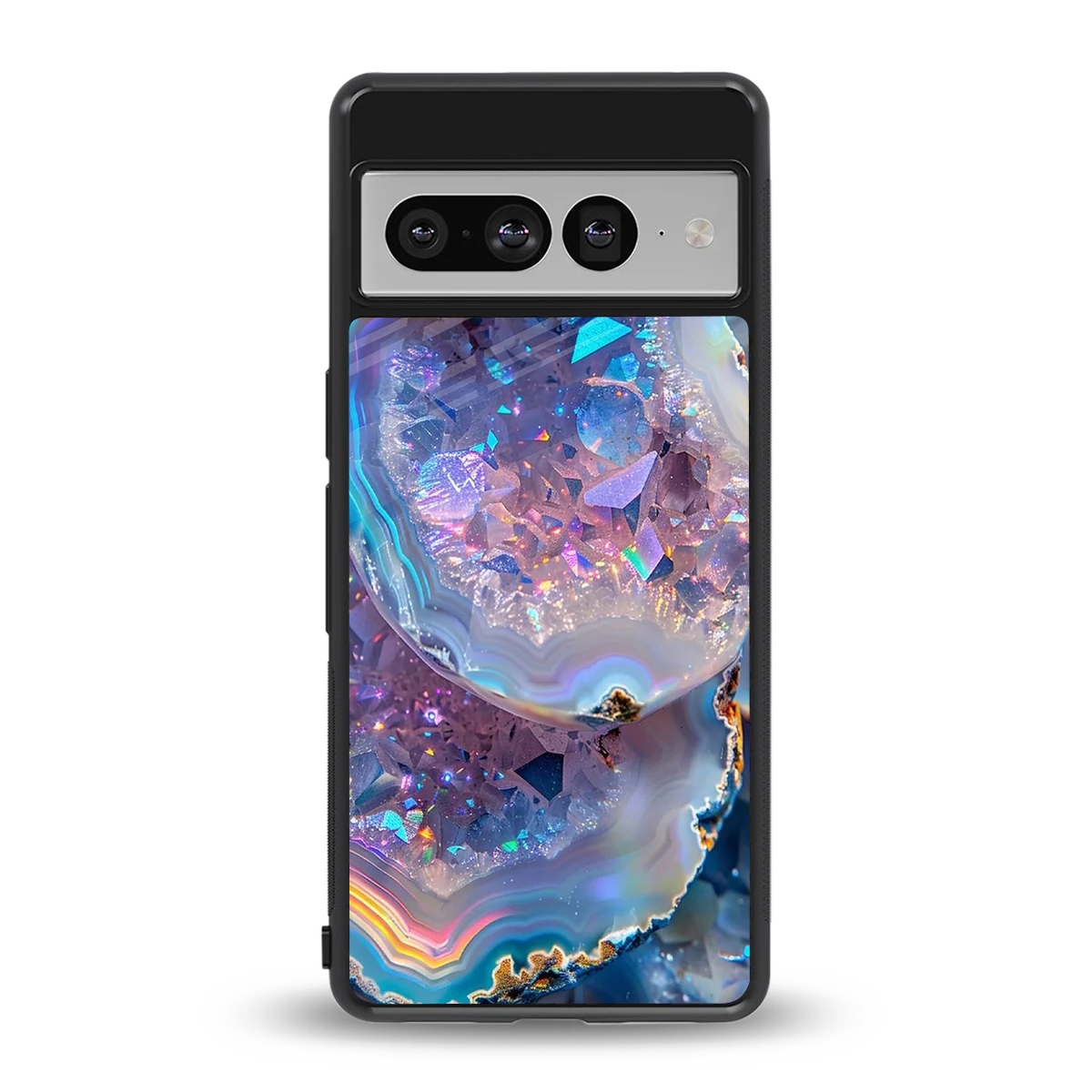 Crystal Veil back phone cover | glass case for google pixel 7 pro
