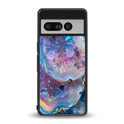 Crystal Veil back phone cover | glass case for google pixel 7 pro