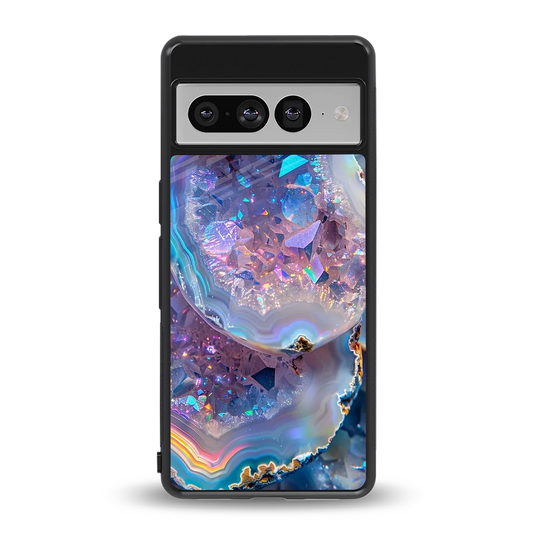 Crystal Veil back phone cover | glass case for google pixel 7 pro