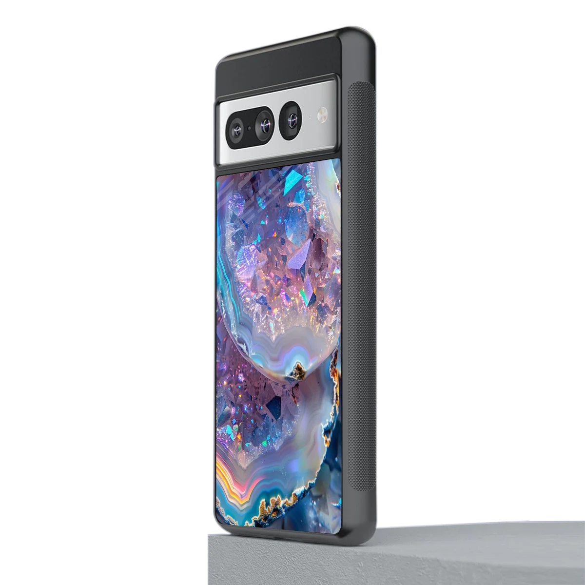 Crystal Veil stylish phone case for google pixel 7 pro | glossy glass and slim fit