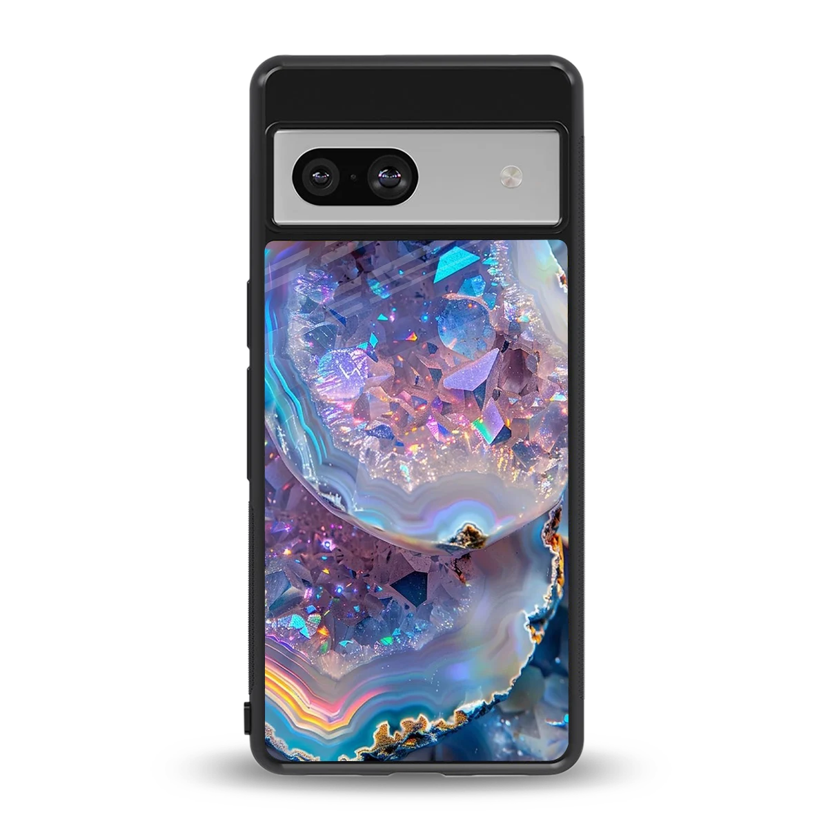 Crystal Veil back phone cover | glass case for google pixel 7a