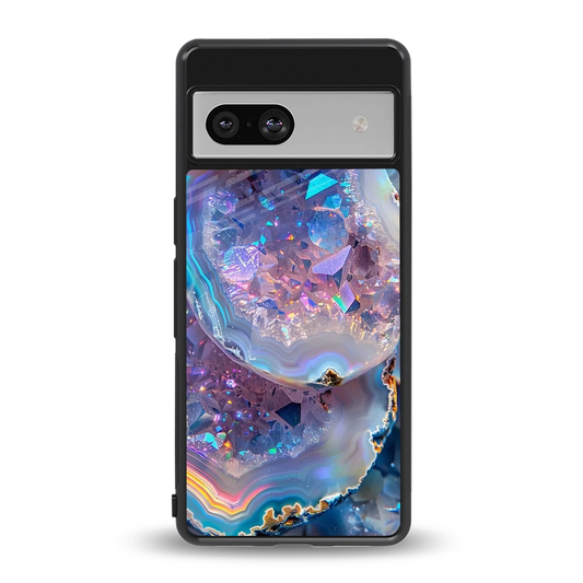 Crystal Veil back phone cover | glass case for google pixel 7