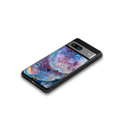 Crystal Veil google pixel 7a mobile cover | shockproof glass phone case