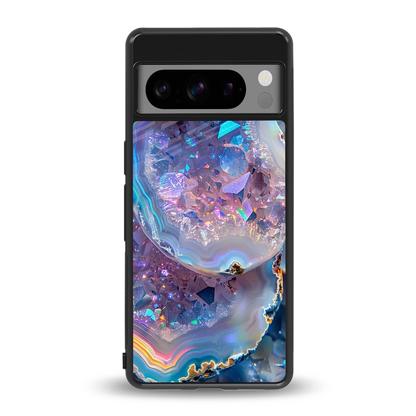 Crystal Veil back phone cover | glass case for google pixel 8 pro