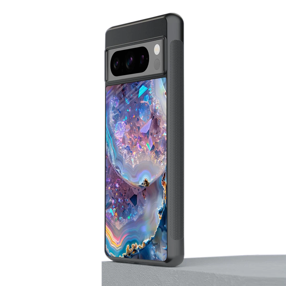 Crystal Veil stylish phone case for google pixel 8 pro | glossy glass and slim fit