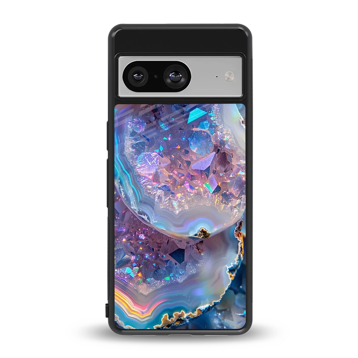 Crystal Veil back phone cover | glass case for google pixel 8