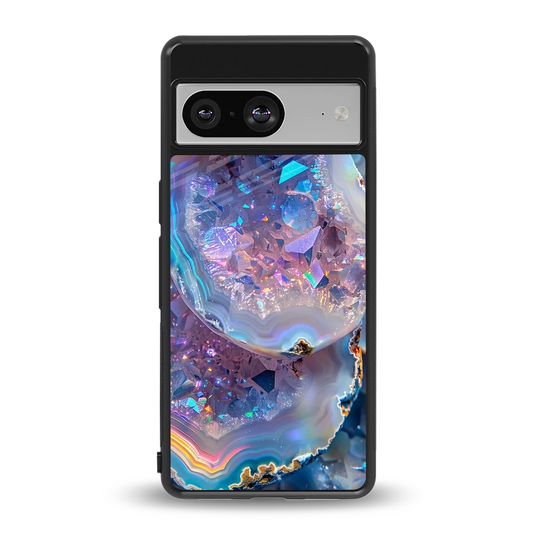 Crystal Veil back phone cover | glass case for google pixel 8