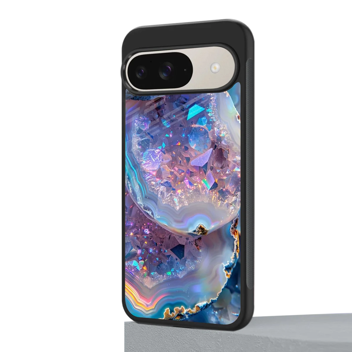 Crystal Veil google pixel 9 mobile cover | shockproof glass phone case