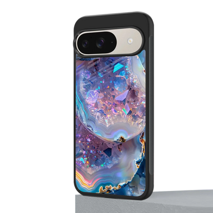 Crystal Veil google pixel 9 mobile cover | shockproof glass phone case