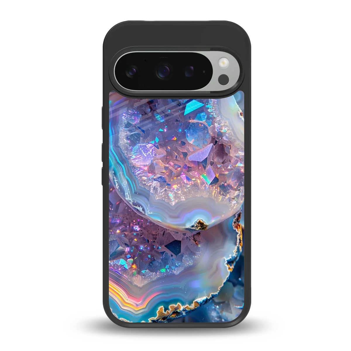 Crystal Veil back phone cover | glass case for google pixel 9 pro