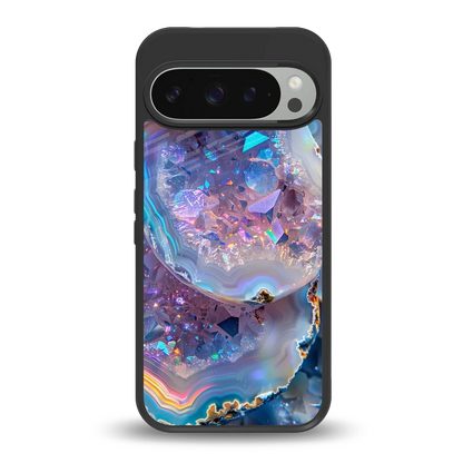 Crystal Veil back phone cover | glass case for google pixel 9 pro
