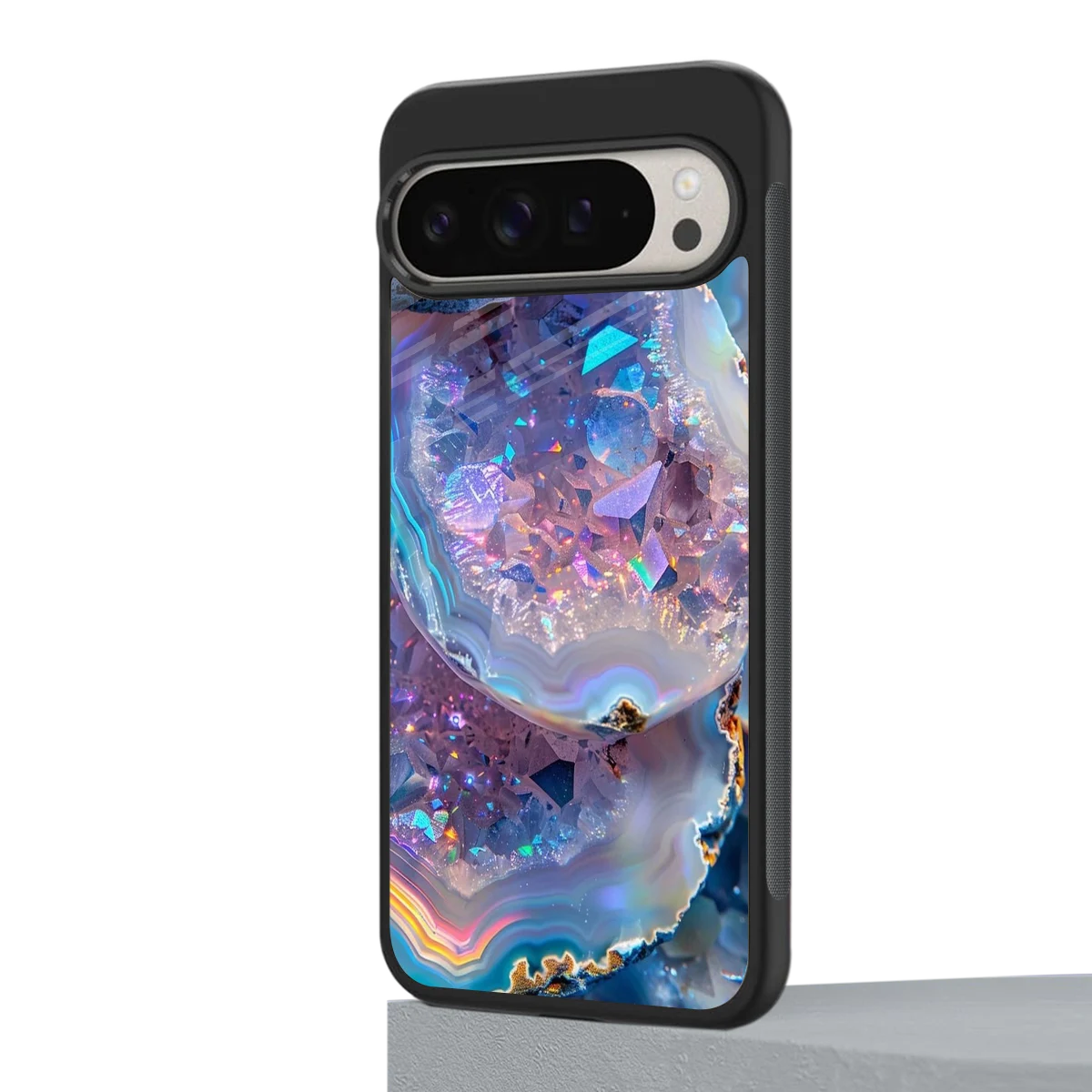 Crystal Veil google pixel 9 pro mobile cover | shockproof glass phone case