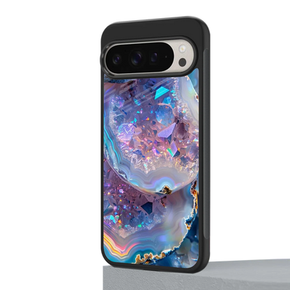 Crystal Veil google pixel 9 pro mobile cover | shockproof glass phone case