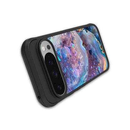 Crystal Veil stylish phone case for google pixel 9 pro | glossy glass and slim fit
