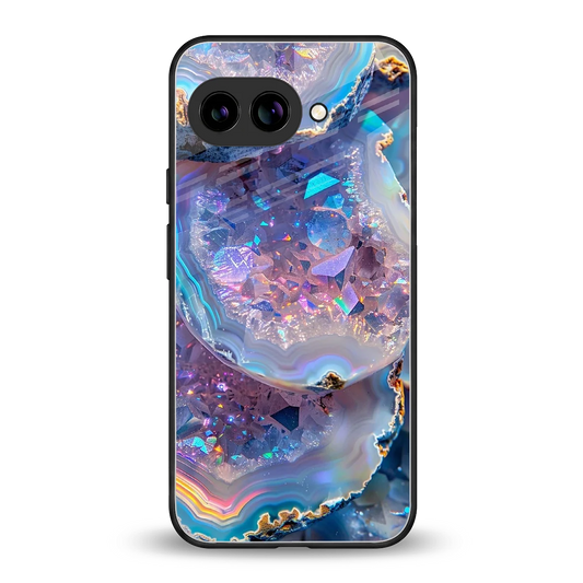 Crystal Veil back phone cover | glass case for google pixel 9a