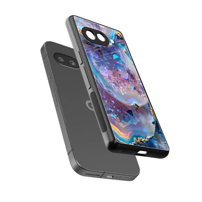 Crystal Veil sleek google pixel 9a cover with tempered glass back and TPU edges