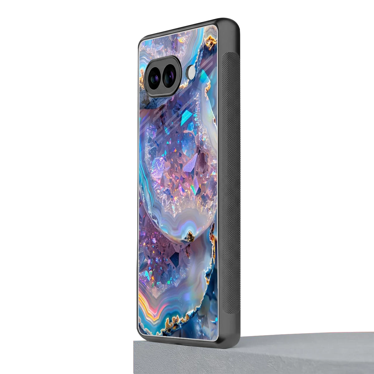 Crystal Veil google pixel 9a mobile cover | shockproof glass phone case