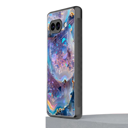 Crystal Veil google pixel 9a mobile cover | shockproof glass phone case