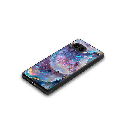 Crystal Veil stylish phone case for google pixel 9a | glossy glass and slim fit