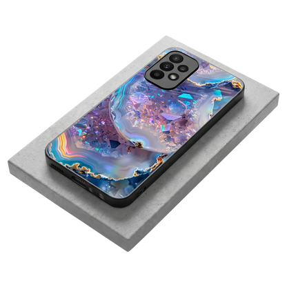 Crystal Veil stylish phone case for samsung galaxy a23 | glossy glass and slim fit