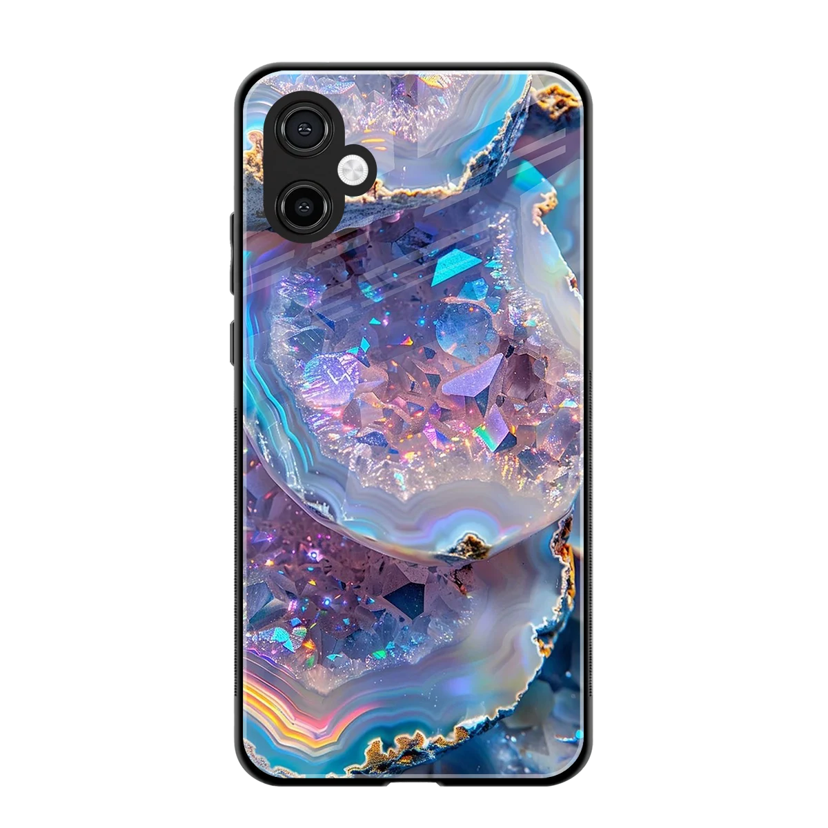 Crystal Veil back phone cover | glass case for samsung galaxy a06 5g