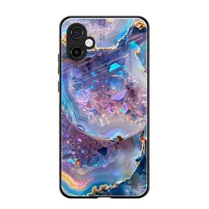 Crystal Veil back phone cover | glass case for samsung galaxy a06 5g