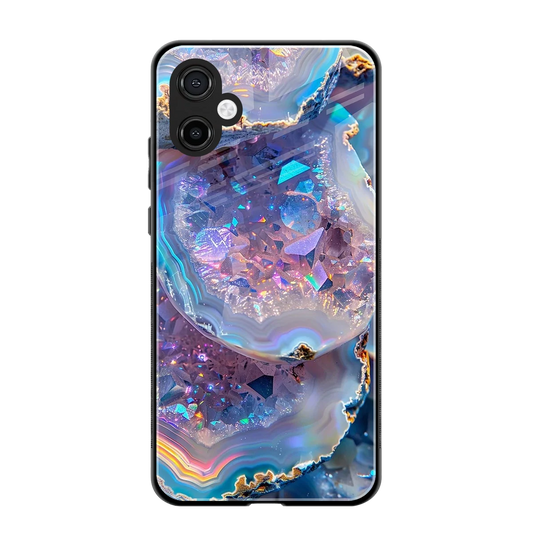 Crystal Veil back phone cover | glass case for samsung galaxy a06 5g