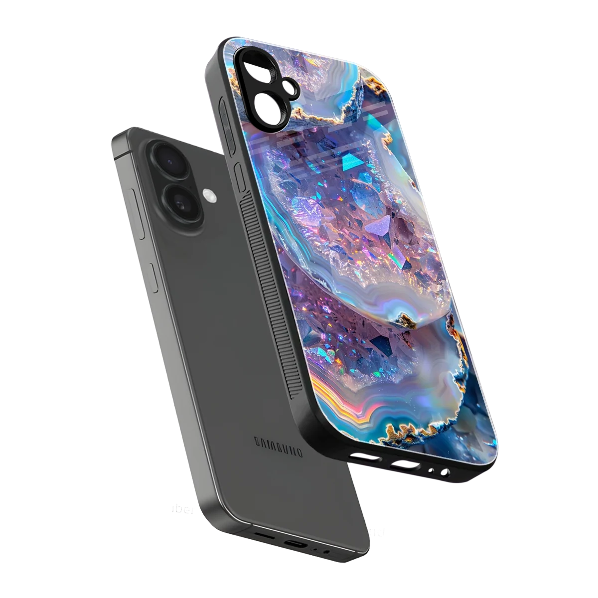 Crystal Veil sleek samsung galaxy a06 5g cover with tempered glass back and TPU edges