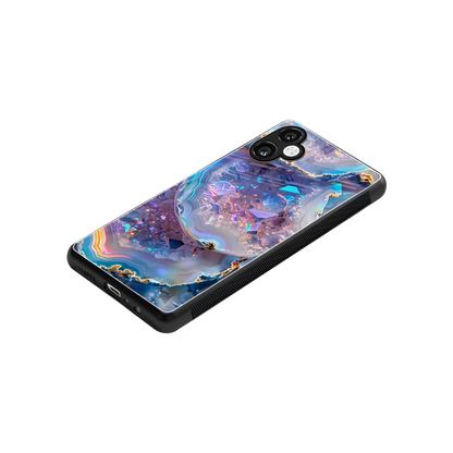 Crystal Veil stylish phone case for samsung galaxy a06 5g | glossy glass and slim fit