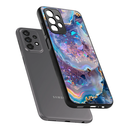 Crystal Veil sleek samsung galaxy a23 cover with tempered glass back and TPU edges