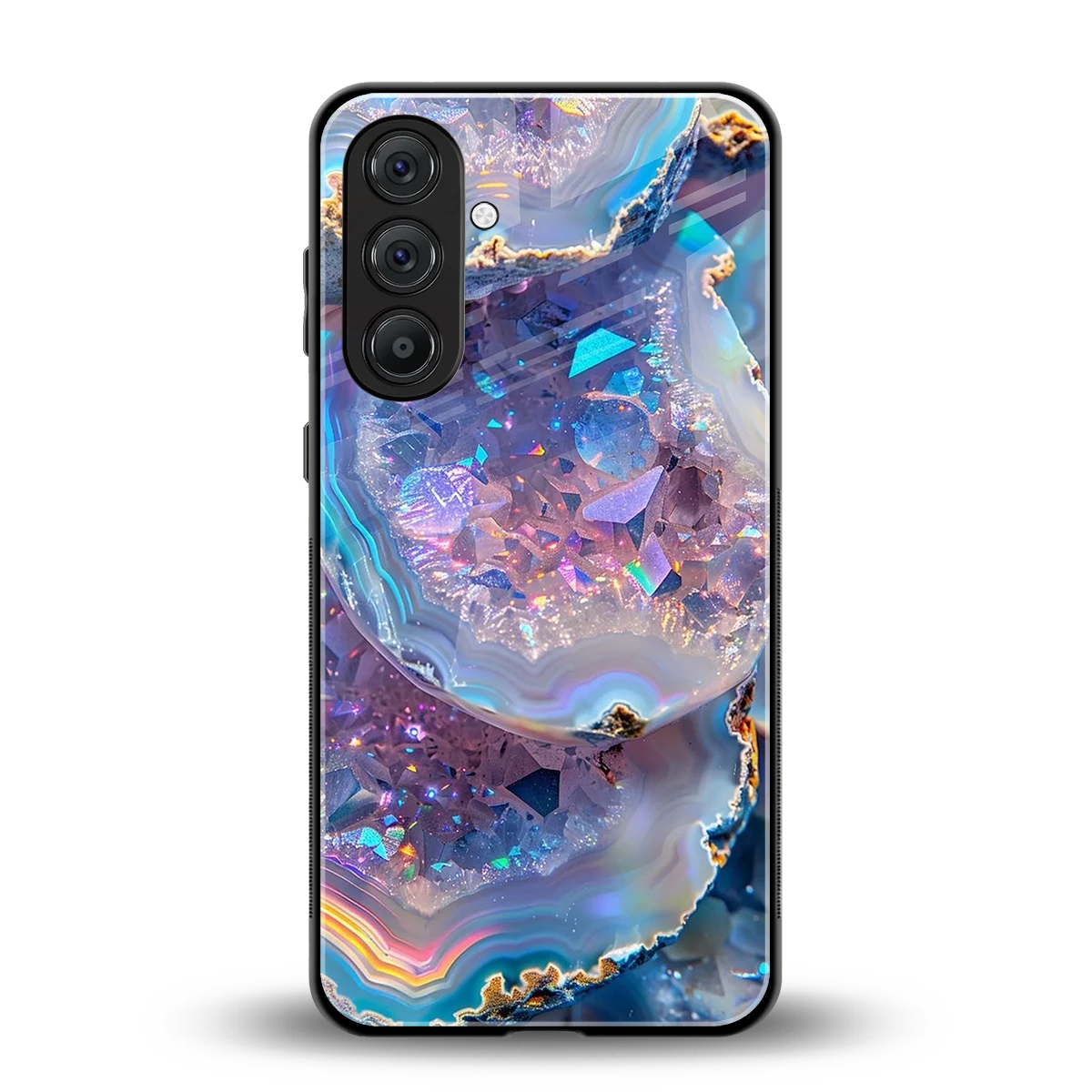 Crystal Veil back phone cover | glass case for samsung galaxy a16 5g